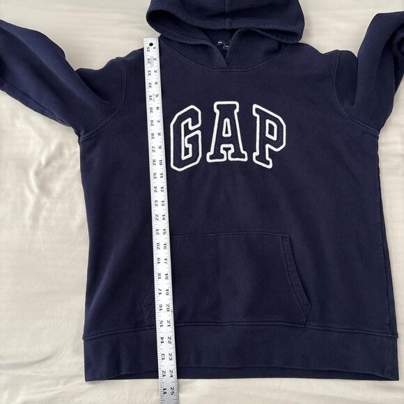 GAP Navy Blue Hoodie with Embroidered Logo - Picture 6 of 6
